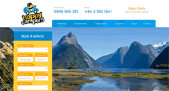 Desktop Screenshot of happycampers.co.nz